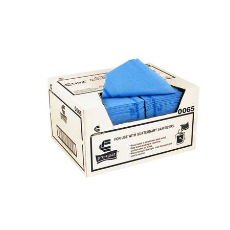 CHICOPEE 13x21 Pro-Quat Medium Duty Blue, Blue Print Towel, Microban, PK150 0065